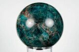 Bright Blue Apatite Sphere - Madagascar #198712-1